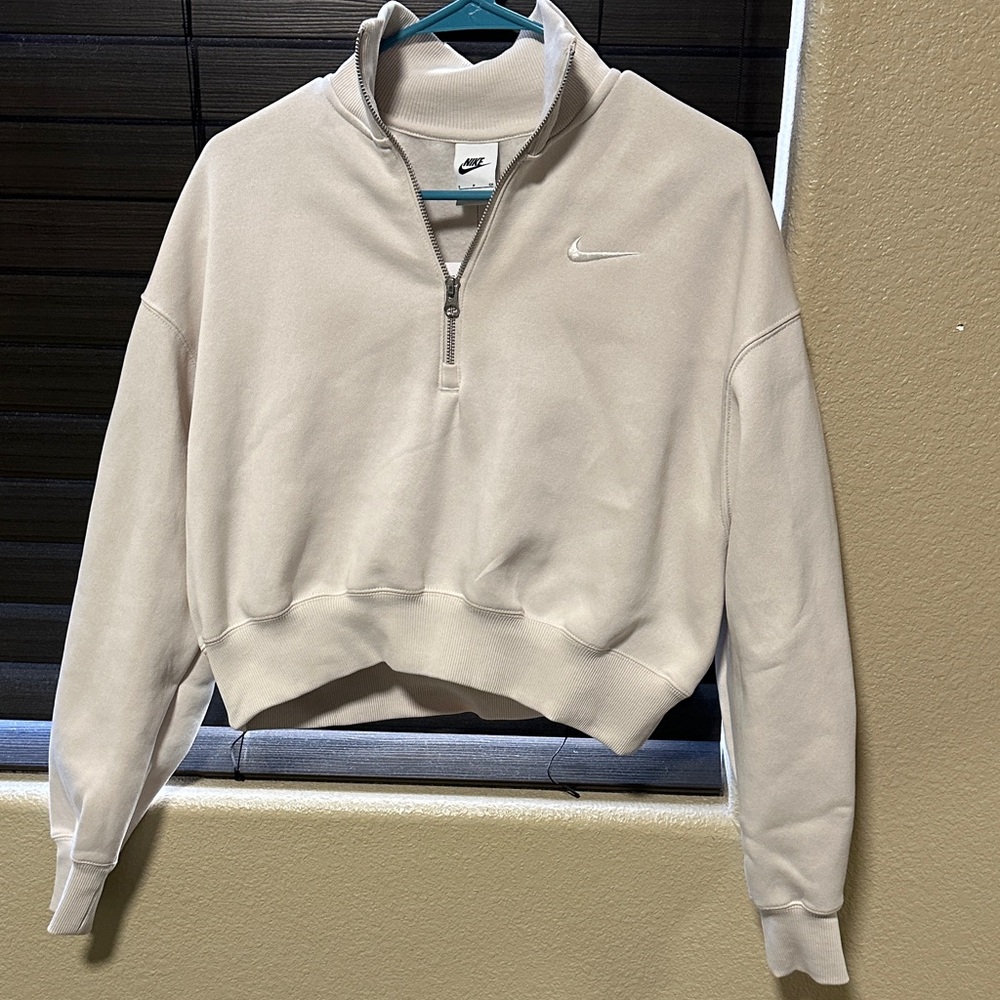 Nike Off-White Quarter-Zip Pullover